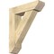 Ekena Millwork Traditional Slat Rough Sawn Bracket w/ Offset Brace, Douglas Fir, 8"W x 30"D x 36"H BKT0806X30X36TRA06RDF - alternate 1